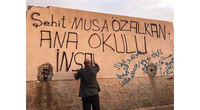 'Telafer Şehit Musa Özalkan Anaokulu' için ilk kazma vuruldu