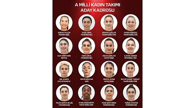 A Milli Kadın Basketbol Takımı'nın kadrosu açıklandı