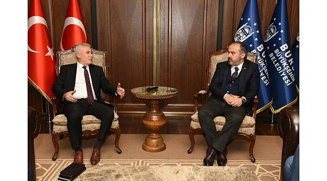 Başkan Aktaş, Bozbey&#39;i ağırladı
