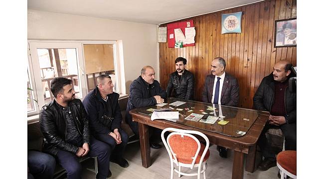 Başkan Aydın, taksicileri ziyaret etti