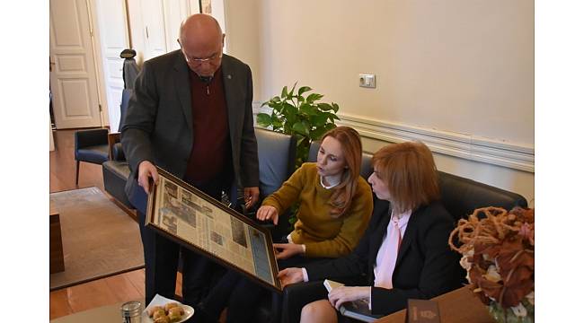 Başkan Eşkinat, Yunanistan'ın yeni Edirne konsolosunu ağırladı