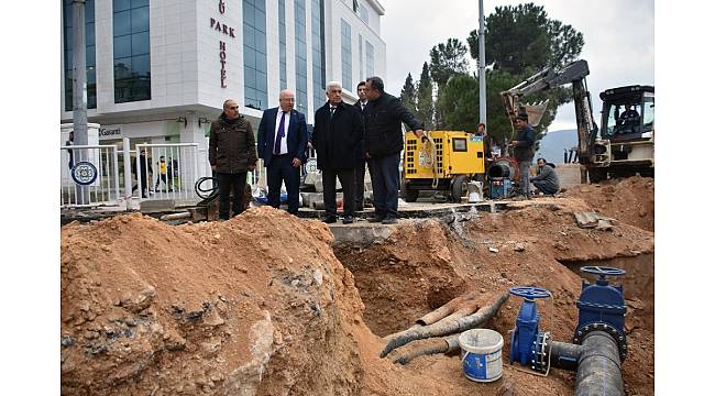 Başkan Gürün, İçme Suyu Çalışmalarını İnceledi