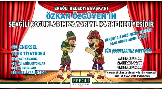 Başkan Özgüven'den çocuklara karne hediyesi