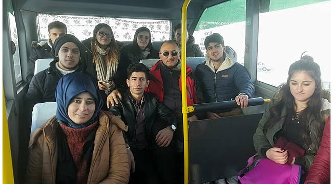 Belediyeden kayakseverlere ücretsiz ulaşım hizmeti