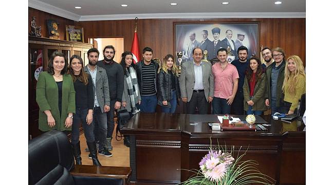 BEÜ'lü öğrencilerden Başkan Demirtaş'a teşekkür ziyareti