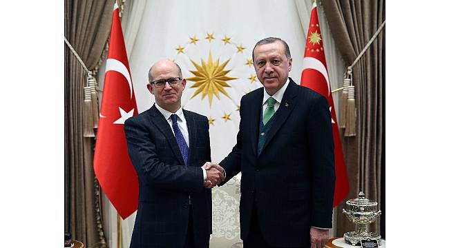 Cumhurbaşkanı Erdoğan, Birleşik Krallık Büyükelçisi Dominick John Chilcott Cmg'i kabul etti