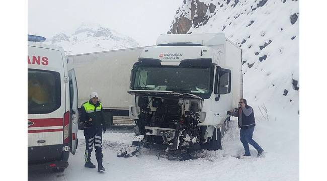Eleşkirt'te trafik kazası: 1 yaralı