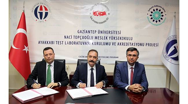 GAÜN, Naci Topçuoğlu MYO&#39;da Akredite Ayakkabı Test Laboratuvarı kuruluyor