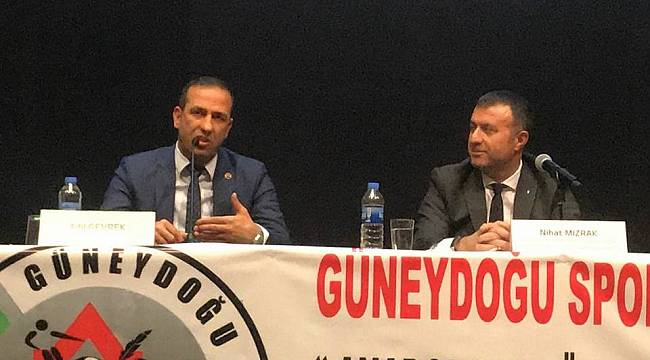 Gevrek, katıldığı panelde tesisleşme ve gelecek yapılanmasıyla ilgili konuştu