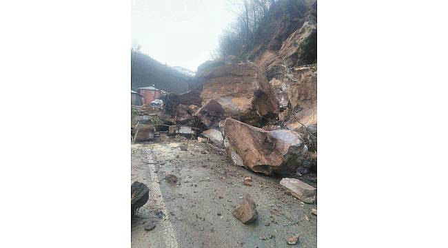 Giresun'un Bulancak ilçesinde heyelan