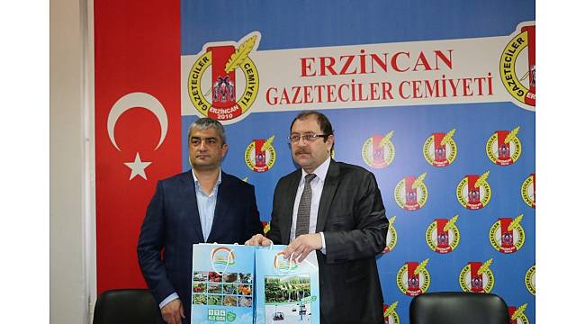 İl Müdürü Şahin'den Erzincan Gazeteciler Cemiyetine Ziyaret