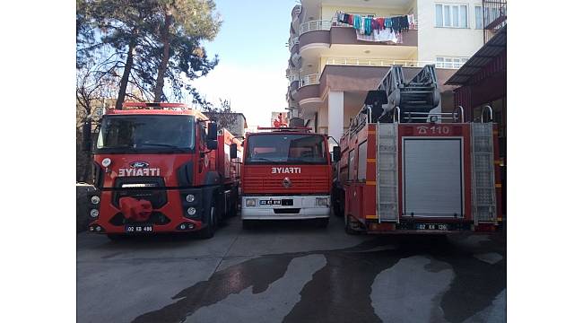 Kahta'da itfaiye ekipleri 1 yılda 322 olaya müdahale etti
