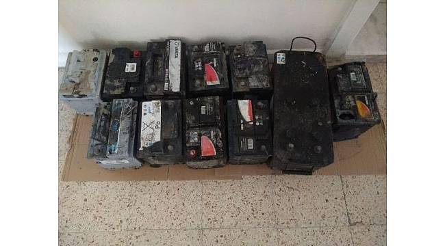 Kamyon ve çekicilerden akü çalan şahıs tutuklandı
