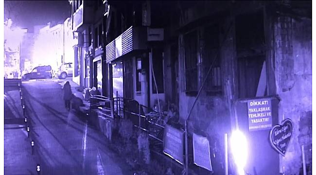 Kaptı ama kameradan kaçamadı