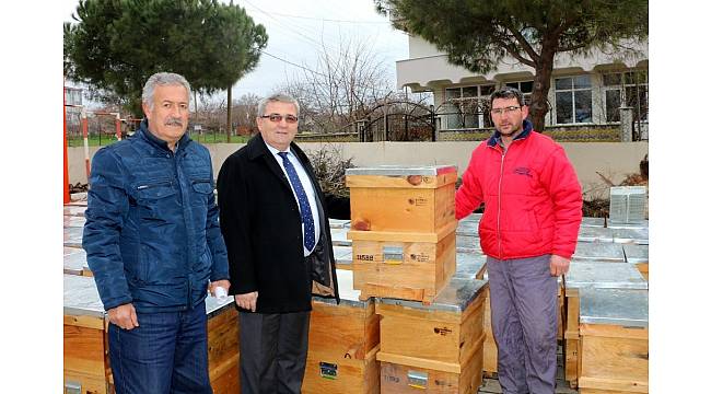Marmaraereğlisi'nde arıcılara kovan desteği