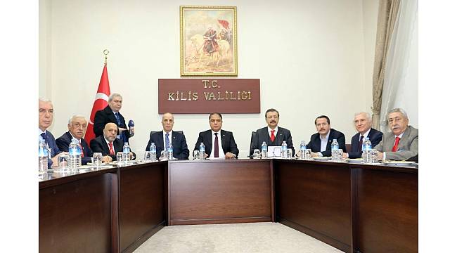 Rifat Hisarcıklıoğlu ve sendika temsilcileri Kilis'te
