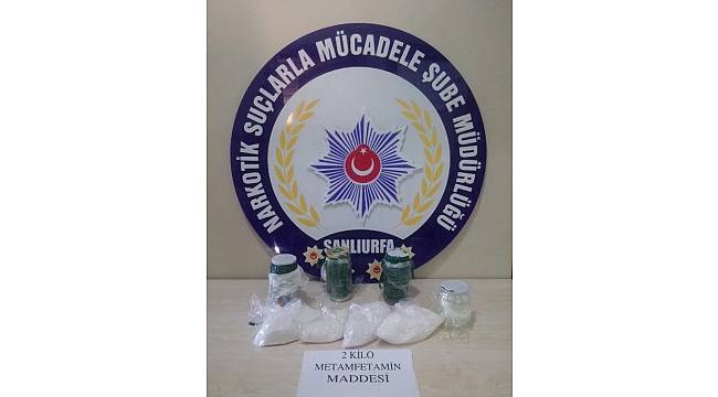 Şanlıurfa'da 2 kilo metamfetamin maddesi ele geçirildi