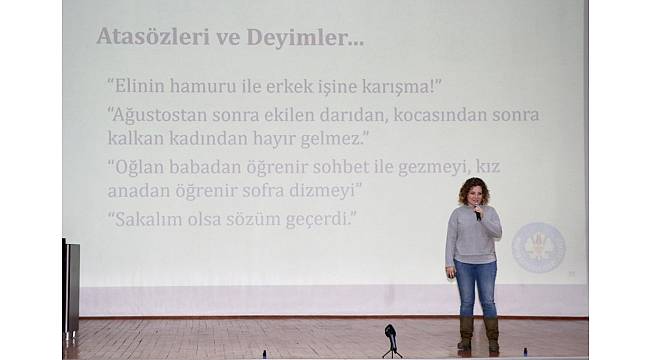 Saruhanlı'da 'Kadına karşı şiddete son' semineri