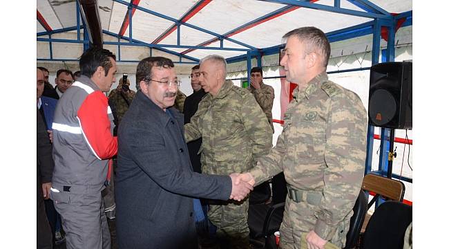 Şehit Asker için Sarıkamış'ta taziye çadırı kuruldu