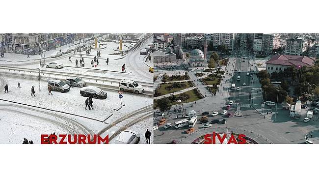 Sivas'ın esprili kar çağrısına Erzurum'dan cevap