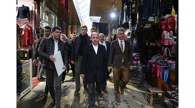 Vali Mehmet Aktaş esnaf ziyaretinde bulundu