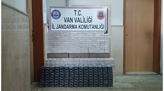 Van'da 18 bin 535 paket kaçak sigara ele geçirildi