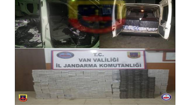 Van'da kaçak sigara operasyonu