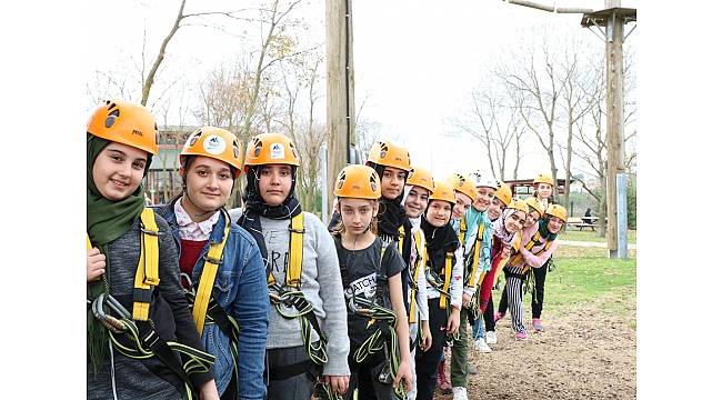 700 öğrenci daha Macera Park'ta heyecana ortak oldu