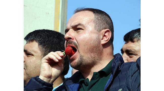 Antalyalı çiftçiler 'hormon' iddialarına meyve sebzeyi yıkamadan yiyerek tepki gösterdi
