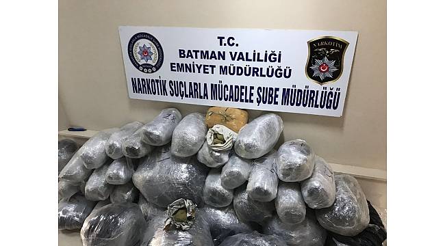 Batman'da 147 kilo 400 gram uyuşturucu ele geçirildi