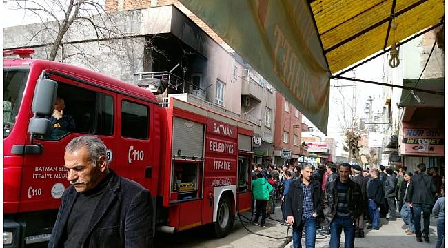 Batman'da iş yeri yangını