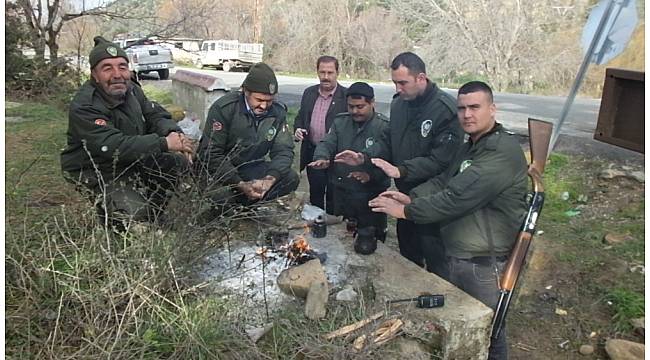 Burhaniye'de kır bekçilerinin 24 saatlik başakçı nöbeti