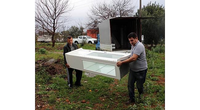 Büyükşehir'den yangınzede aileye yardım