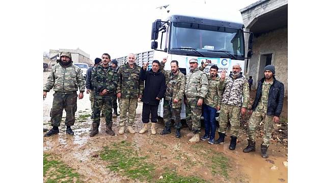 Edremit&#39;ten Afrin kahramanlarına destek