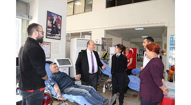 Efeler Belediyesi'nden Kızılay'a 36 ünite kan bağışı
