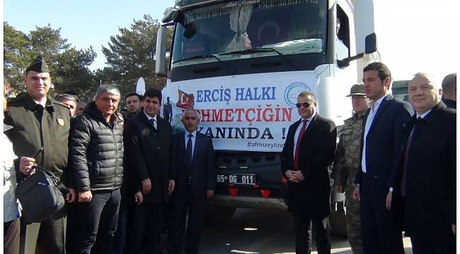 Erciş halkı Mehmetçiğin yanında