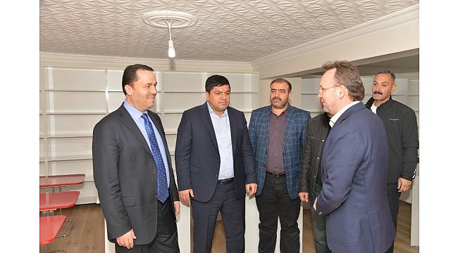 Eryılmaz Bilgi Evi'nde incelemelerde bulundu