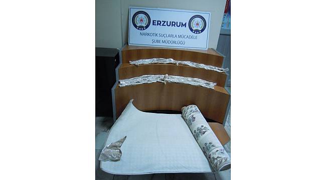 Erzurum'da 3 kilo 819 gram Eroin maddesi ele geçirildi