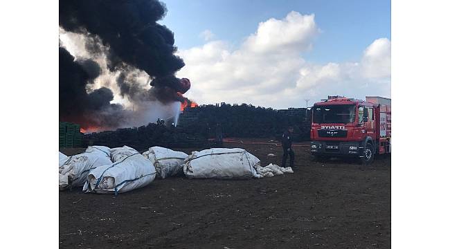 Eskişehir'de plastik fabrikasında yangın