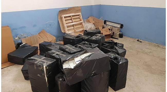 Gaziantep'te 38 bin paket gümrük kaçağı sigara ele geçirildi