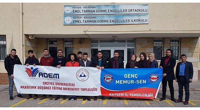 Genç Memur Sen görme engellileri ziyaret etti