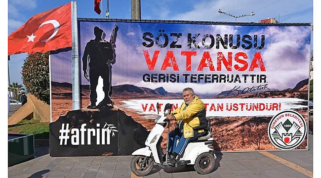 Giresun Belediyesi'nden Afrin'deki askerlere 'Sevgililer günü' standı