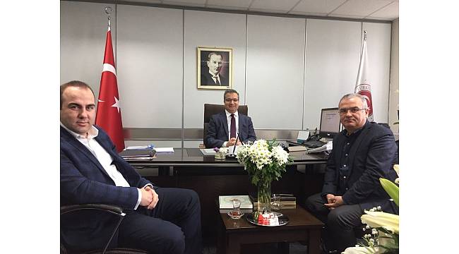 Gülamoğlu ve Alkıkulaç, Genel Müdür Şahin'i ziyaret etti