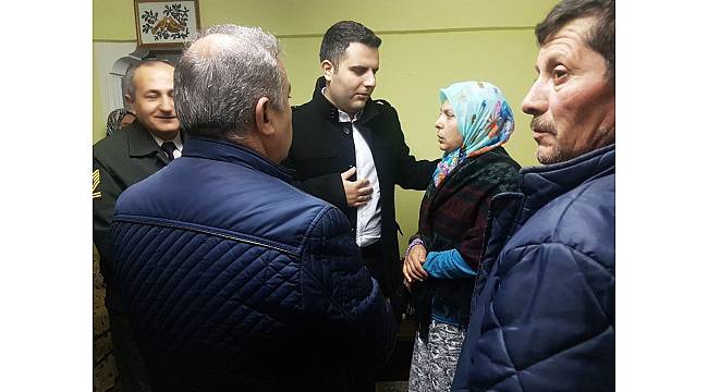 Kaymakam Ayaz&#39;dan Afrin&#39;de yaralanan askerin ailesine ziyaret