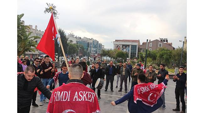 Kınalı kuzular davul zurnayla yolcu edildi