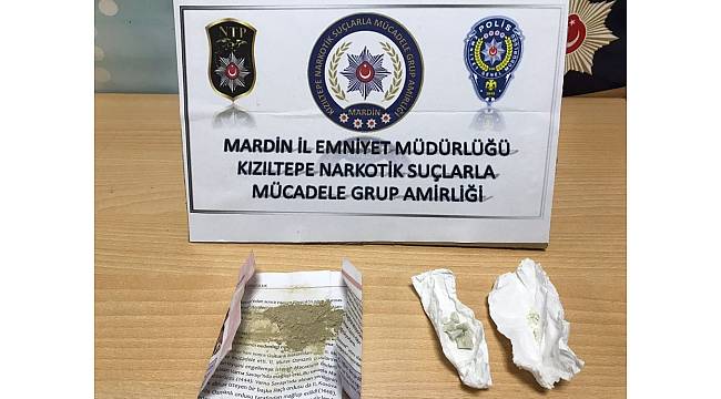 Kızıltepe'de bağımlılık yapıcı madde ele geçirildi