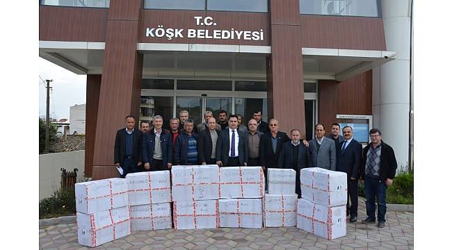 Köşk Belediyesi&#39;nden ihtiyaç sahiplerine yardım etti