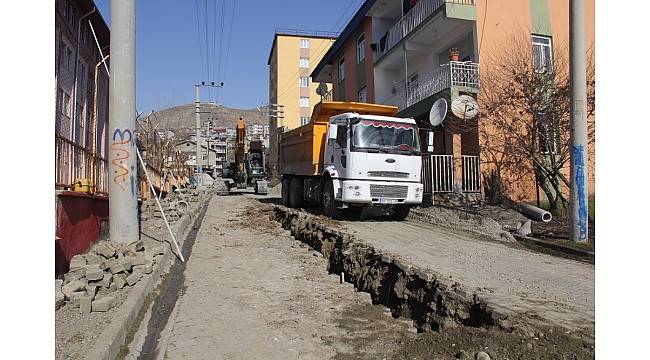 Kulp&#39;ta altyapı çalışmalarına başlandı.