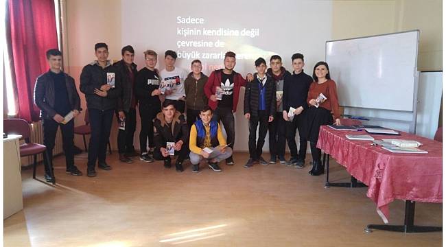 Lise öğrencilerine Bağımlılıkla Mücadele Eğitimi