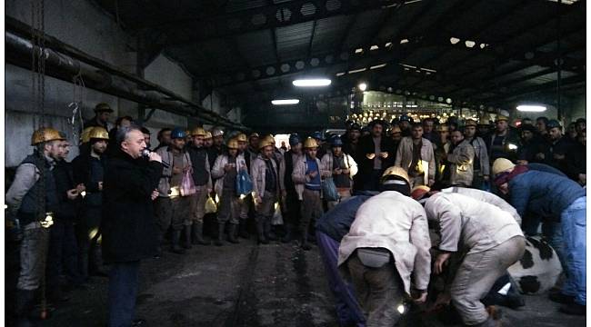 Madenciler, Üzülmez'de kurban kesti